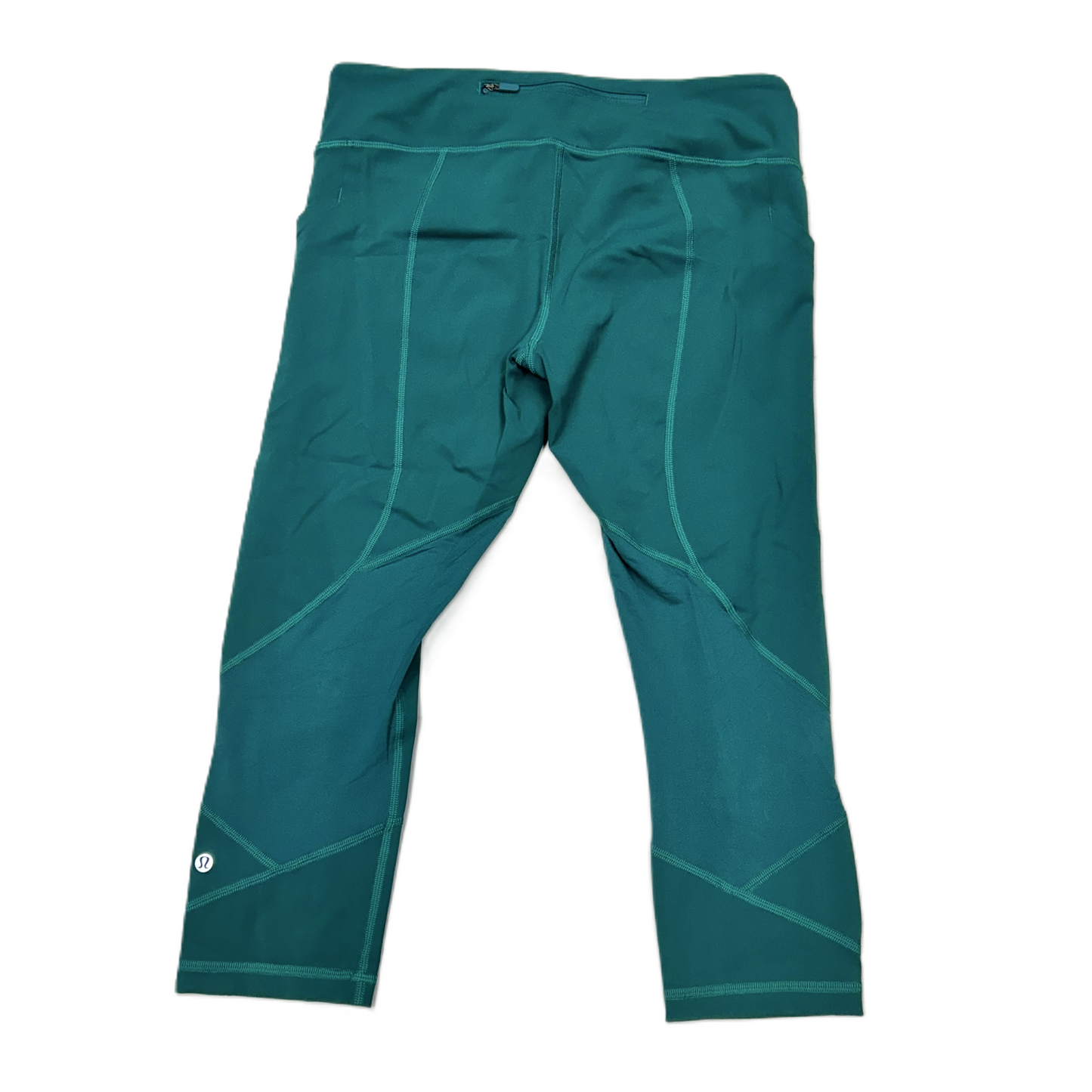 Athletic Leggings Capris By Lululemon In Teal, Size: M