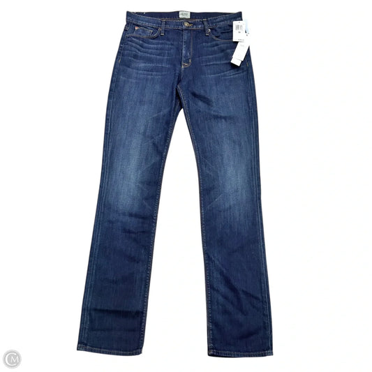 Jeans Straight By Hudson In Blue Denim, Size: 10