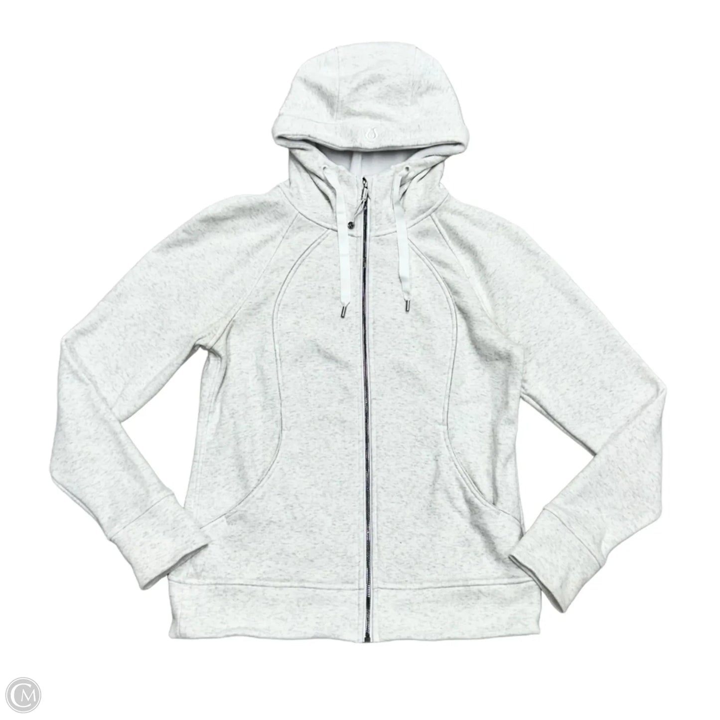 Athletic Jacket By Lululemon In Grey, Size: L