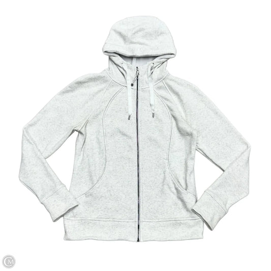 Athletic Jacket By Lululemon In Grey, Size: L