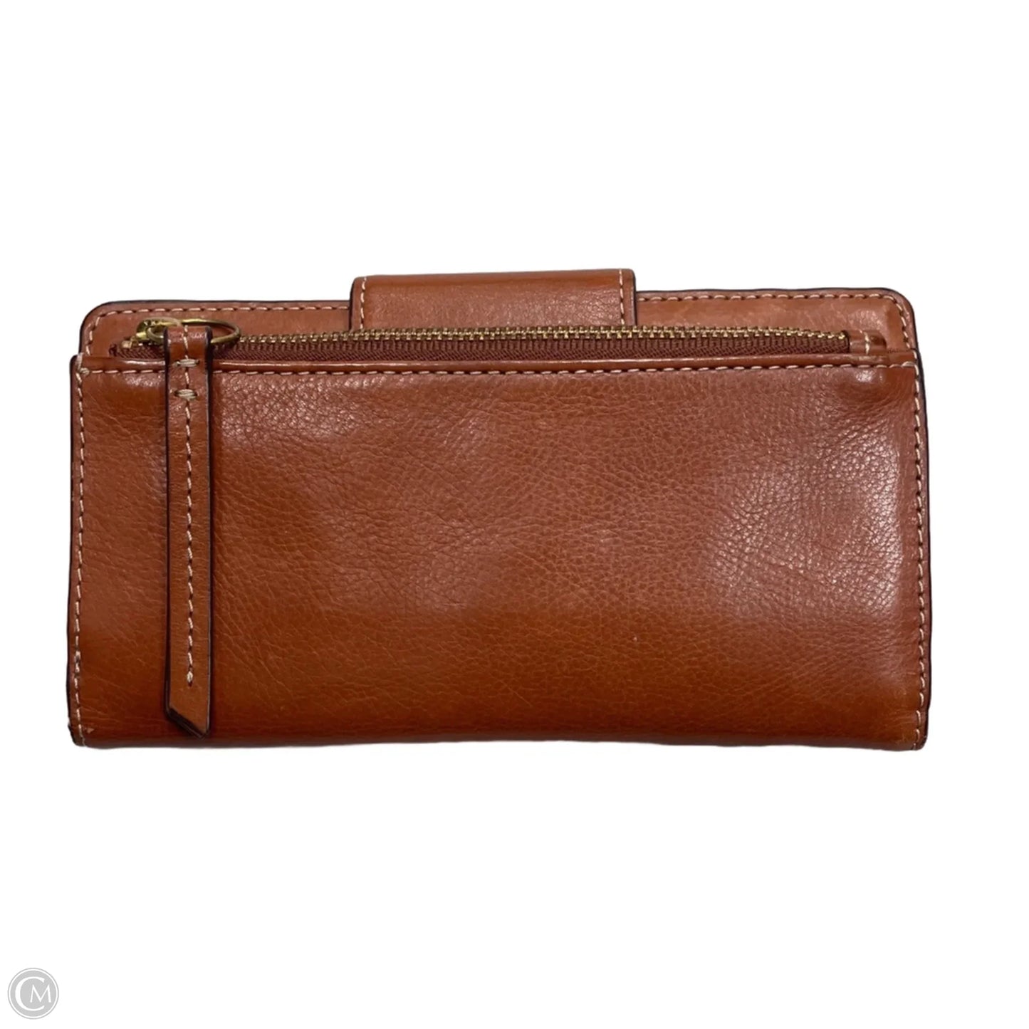 Wallet Leather By Fossil, Size: Medium