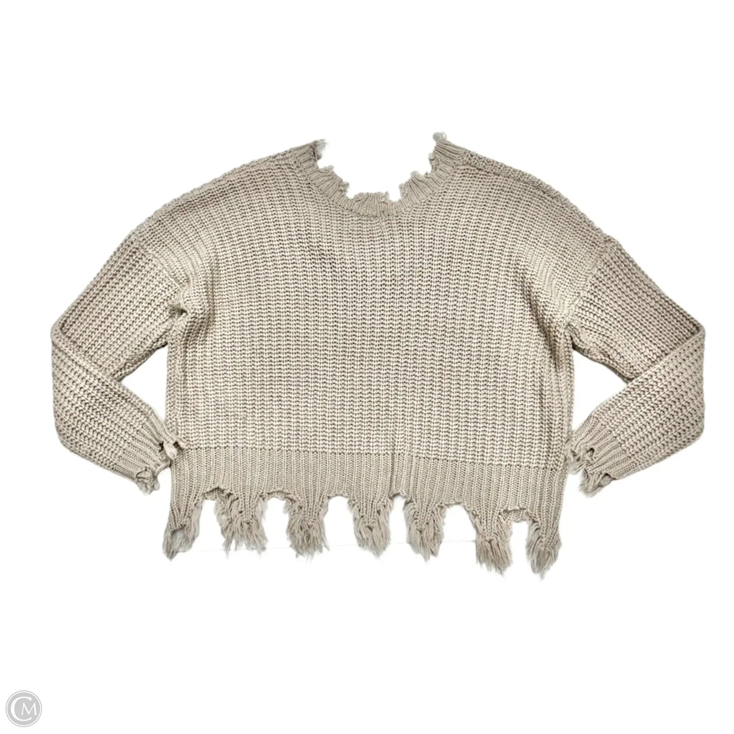 Sweater By Black Label In Taupe, Size: M