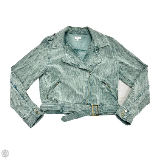 Jacket Moto By Pol In Blue, Size: M