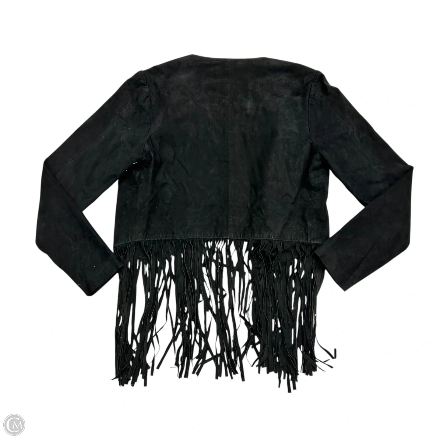 Jacket Leather By Ekana In Black, Size: M