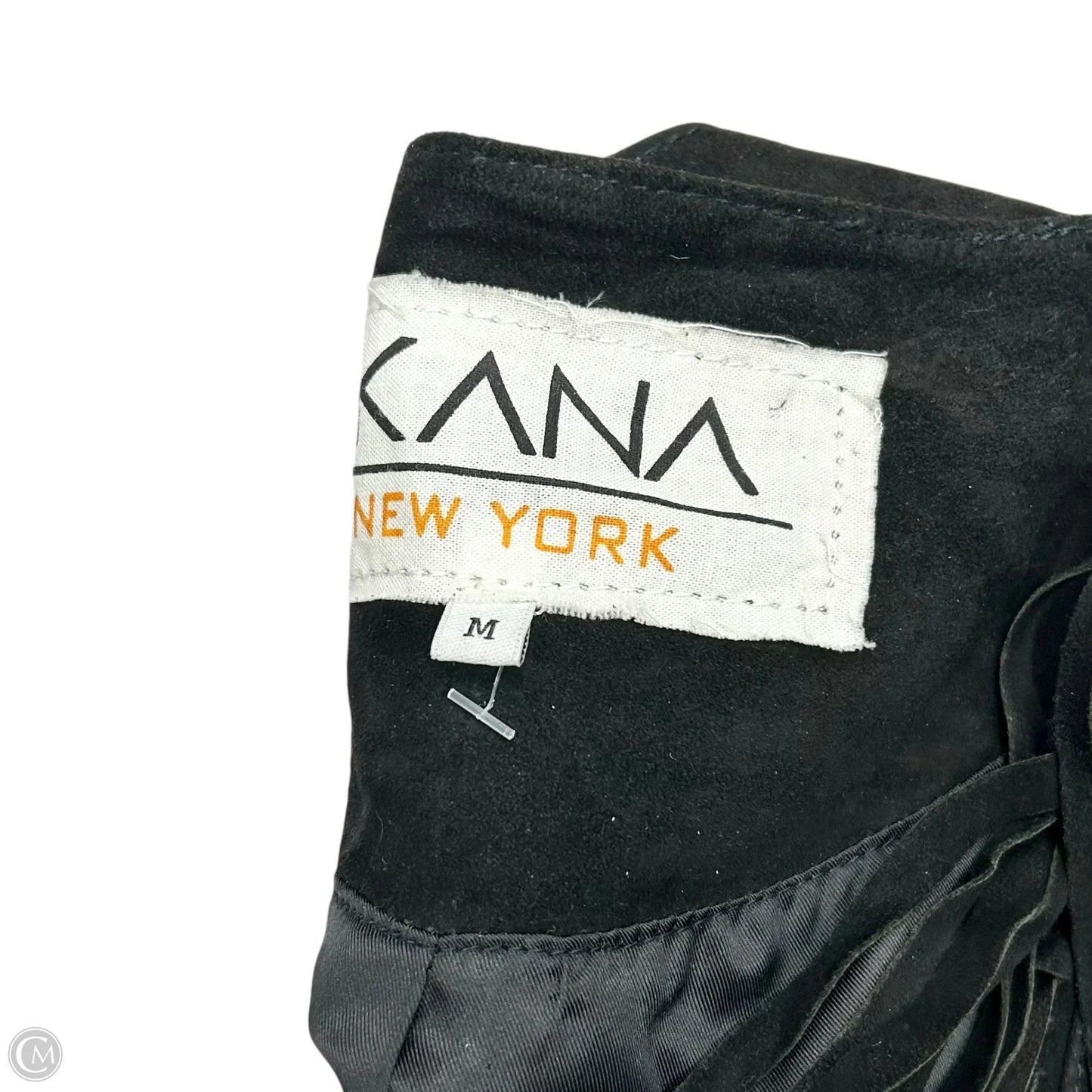 Jacket Leather By Ekana In Black, Size: M