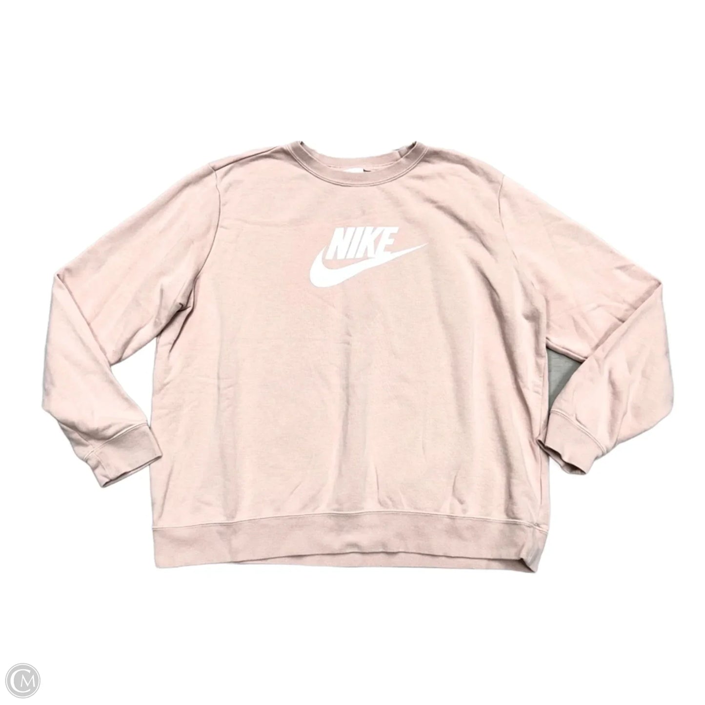 Athletic Sweatshirt Crewneck By Nike In Pink, Size: Xl