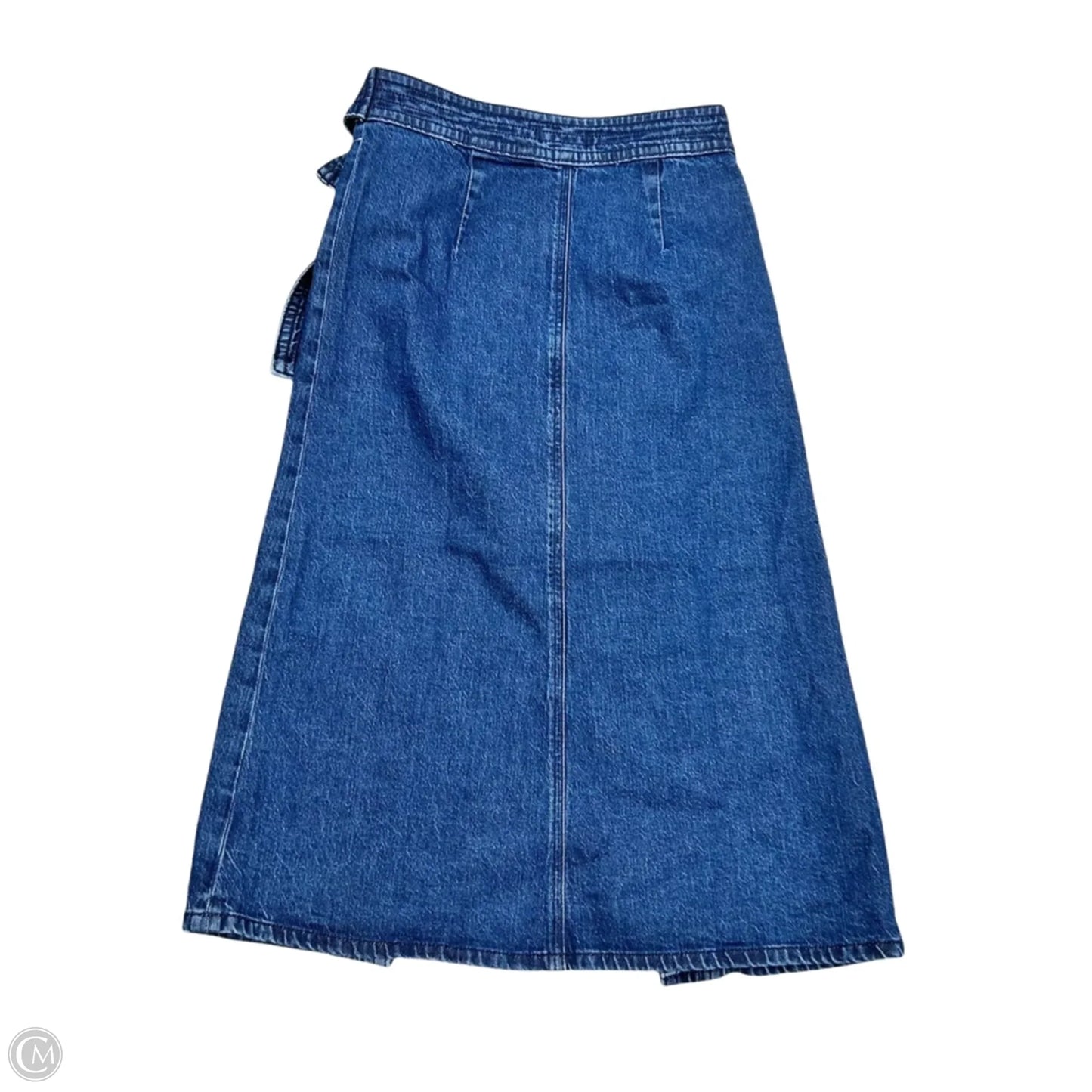 Skirt Midi By Ann Taylor In Blue Denim, Size: Xxsp