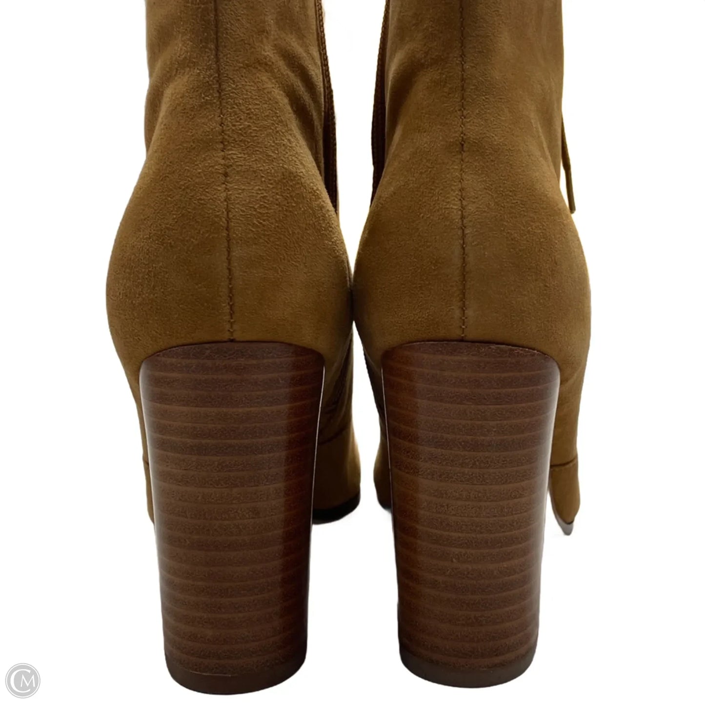 Boots Leather By Marc Fisher In Tan, Size: 10