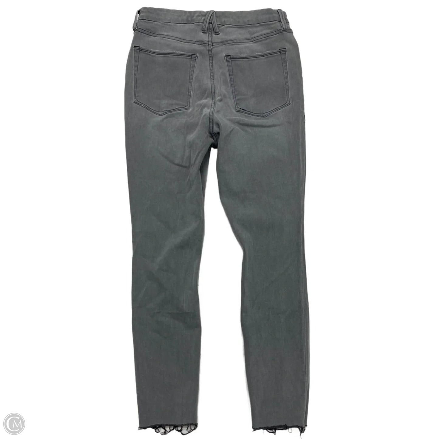 Jeans Skinny By Good American In Grey Denim, Size: 14