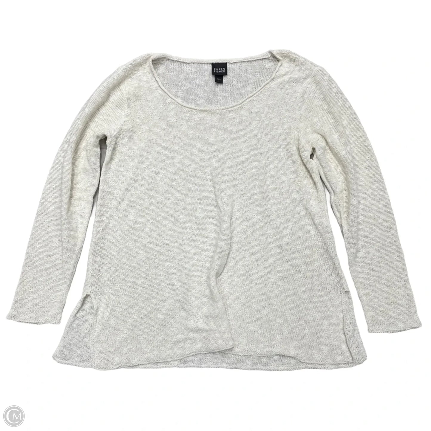 Sweater By Eileen Fisher In Cream, Size: L