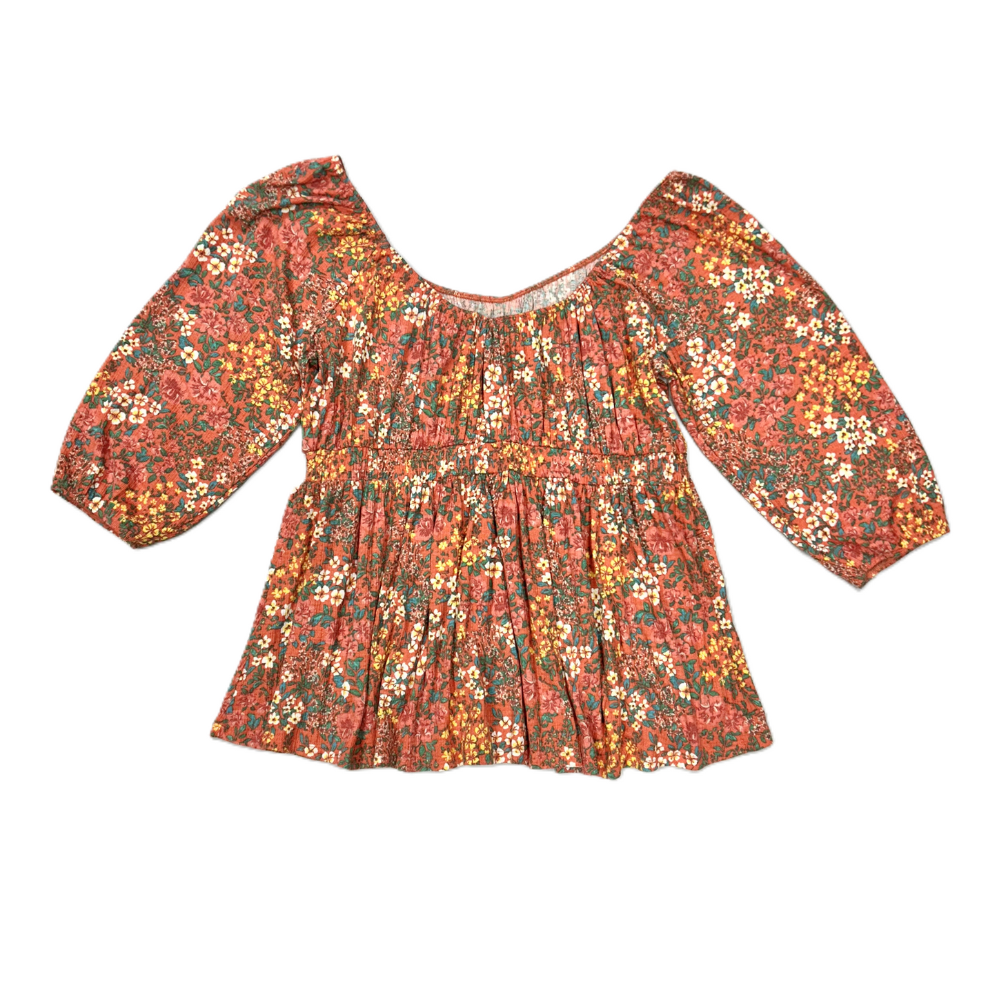 Top Long Sleeve By Torrid In Floral Print, Size: 1x