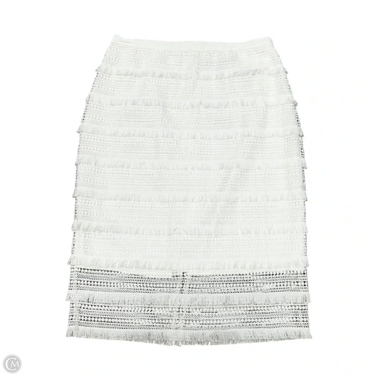 Skirt Midi By White House Black Market In White, Size: S