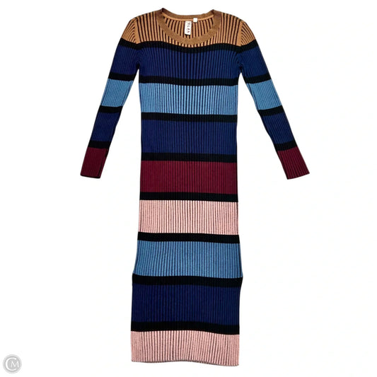 Dress Casual Maxi By Dolan Left Coast In Striped Pattern, Size: M
