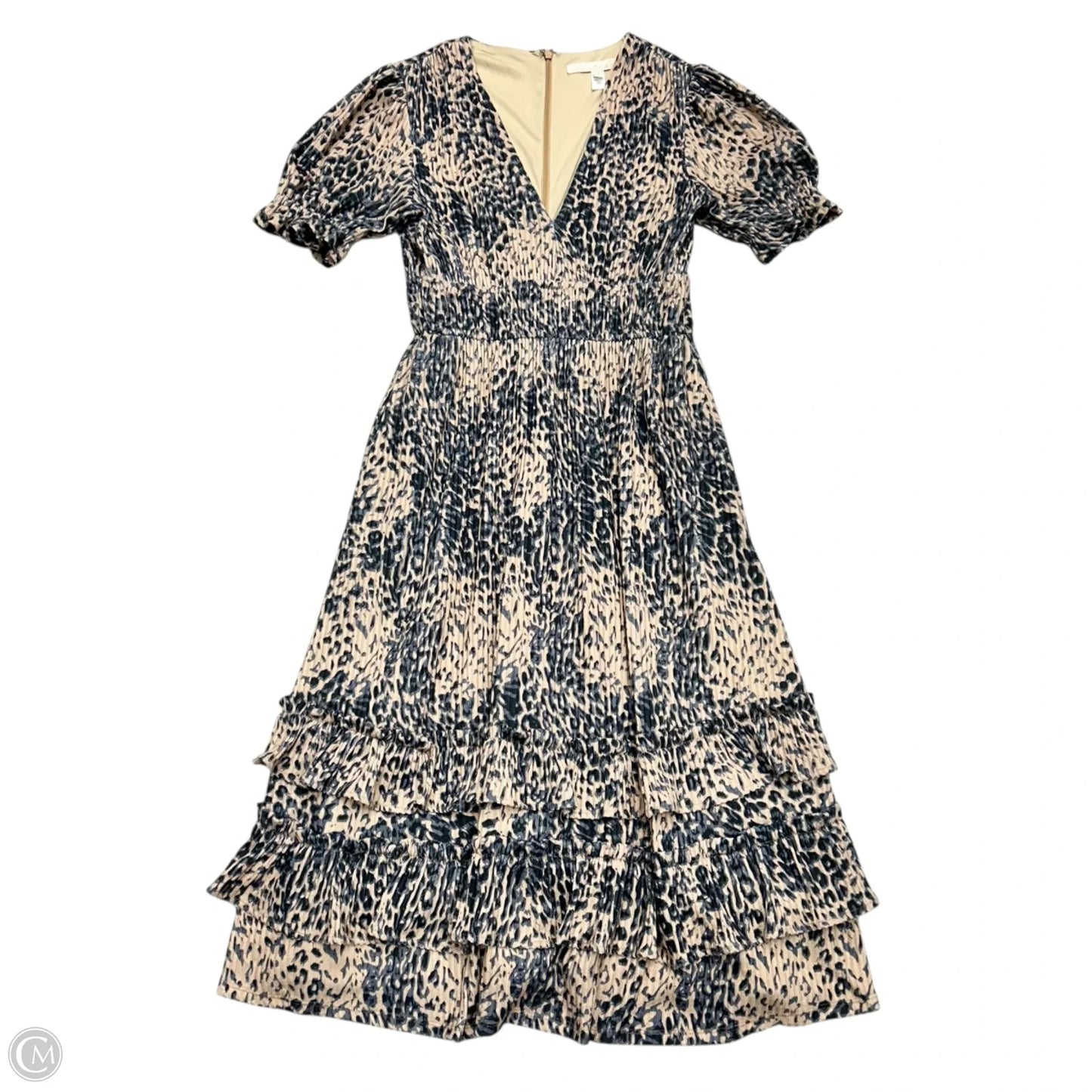 Dress Casual Maxi By Hutch In Tan & Black, Size: M
