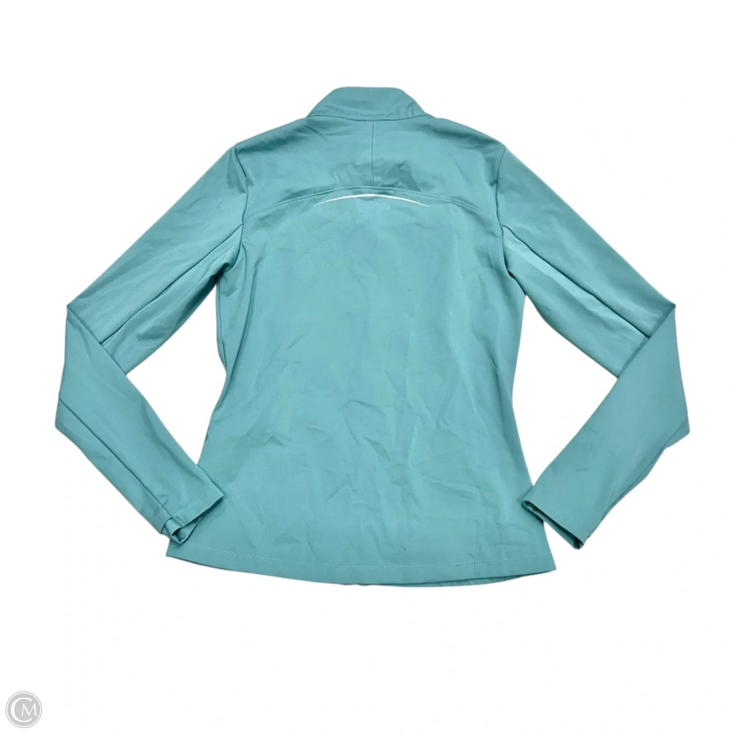 Athletic Jacket By Asics In Blue, Size: S