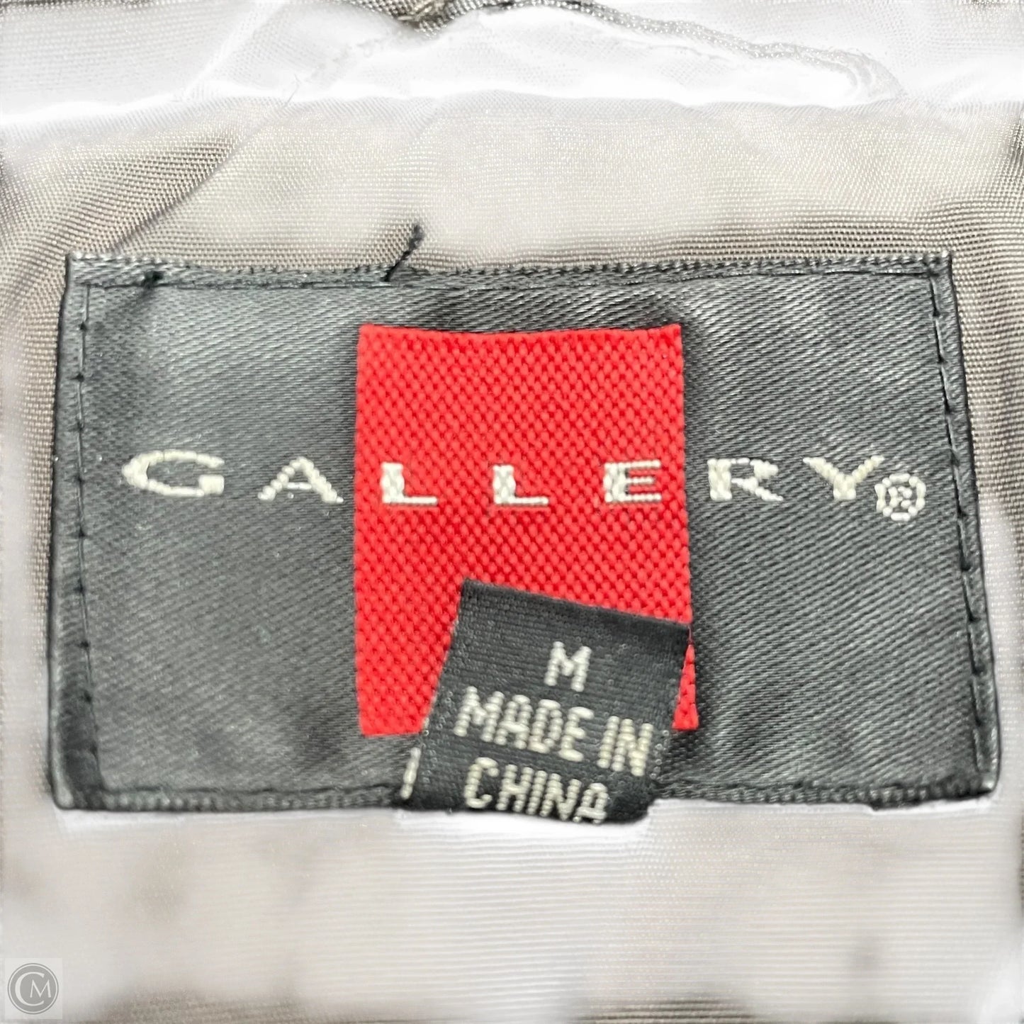 Coat Parka By Gallery In Black & Brown, Size: M