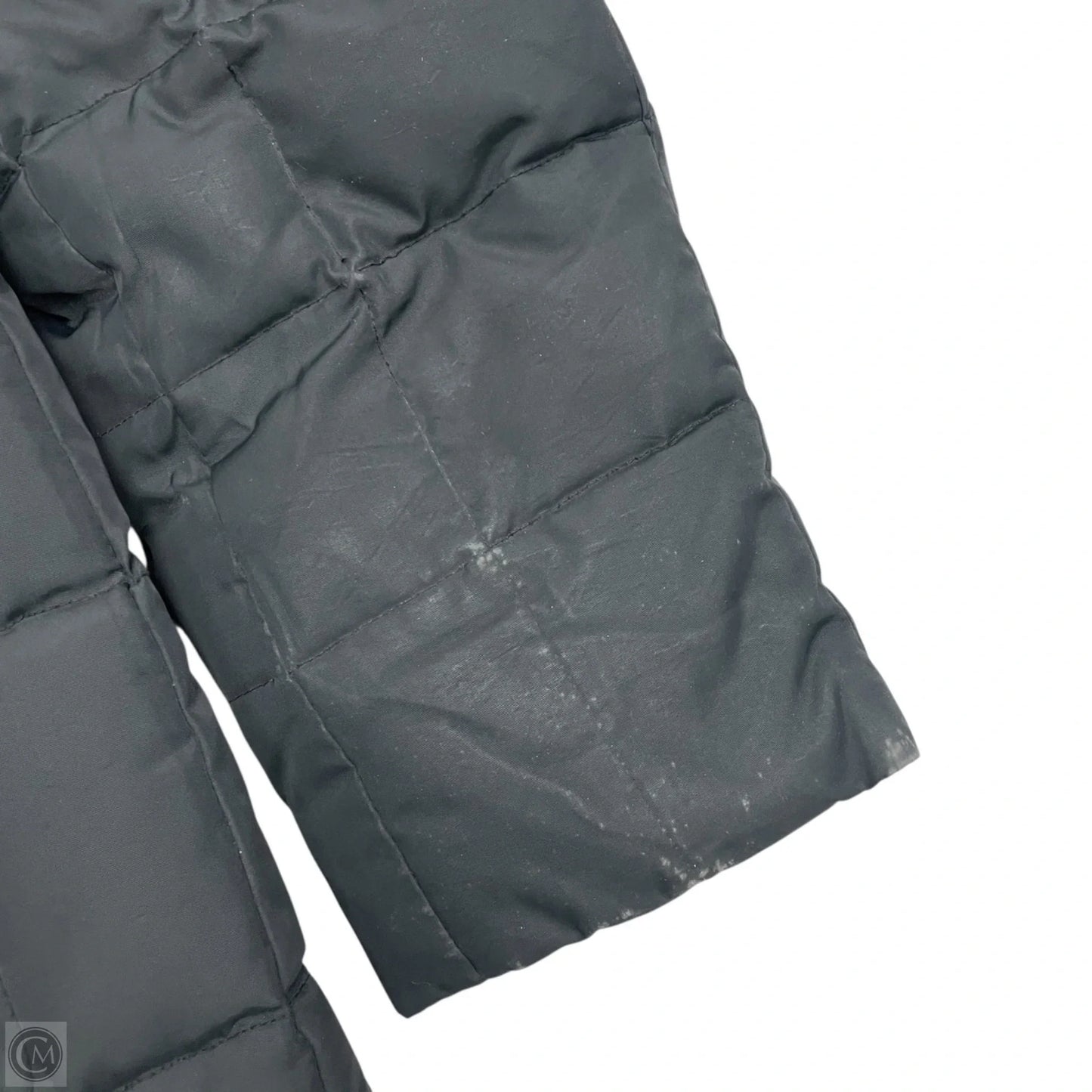 Coat Parka By Gallery In Black & Brown, Size: M