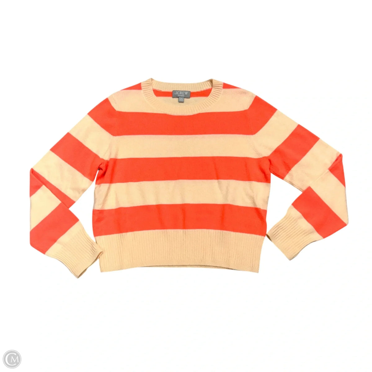 Sweater Cashmere By J. Crew In Striped Pattern, Size: M