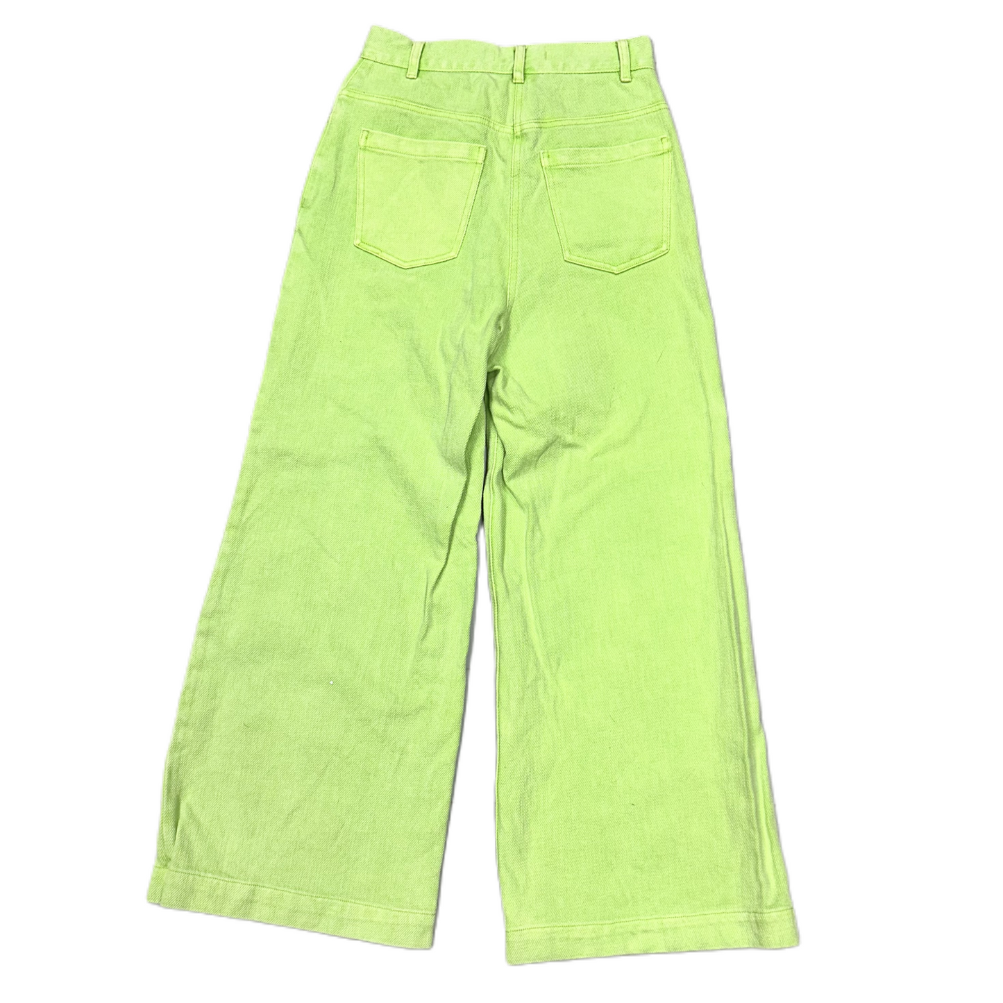 Jeans Wide Leg By Urban Outfitters In Green Denim, Size: 4