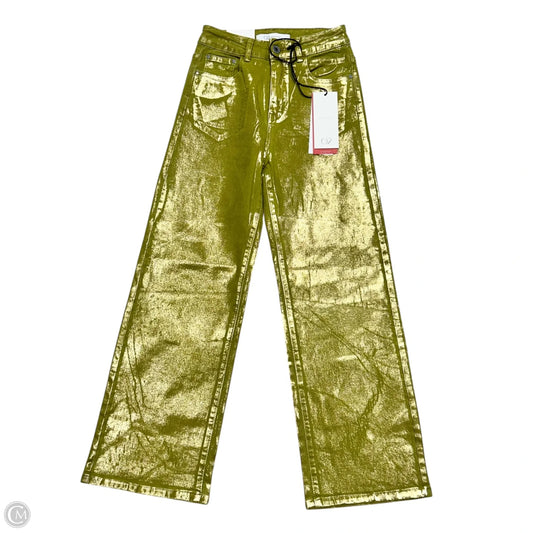 Jeans Straight By Q2 In Green, Size: 2