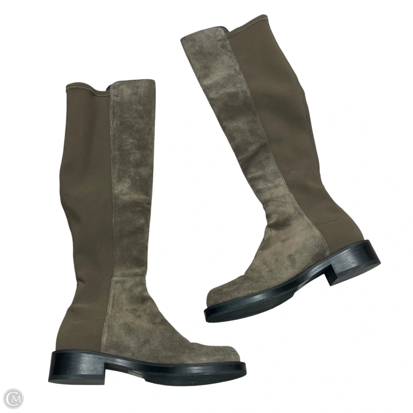 Boots Designer By Stuart Weitzman In Taupe, Size: 6.5