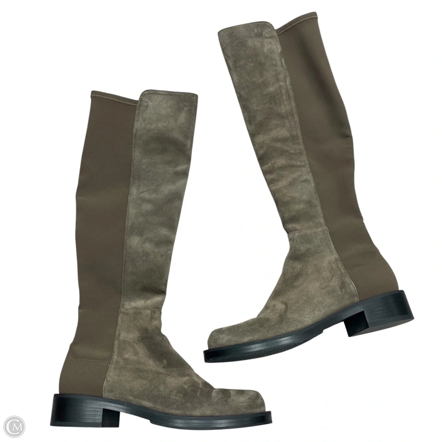 Boots Designer By Stuart Weitzman In Taupe, Size: 6.5