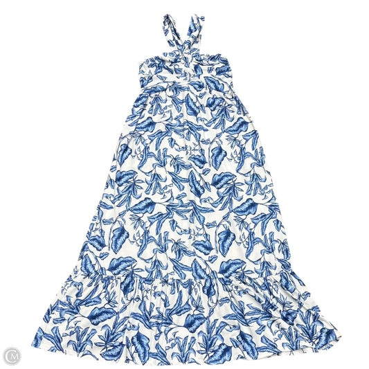 Dress Casual Maxi By Grace Karin In Blue & White, Size: S