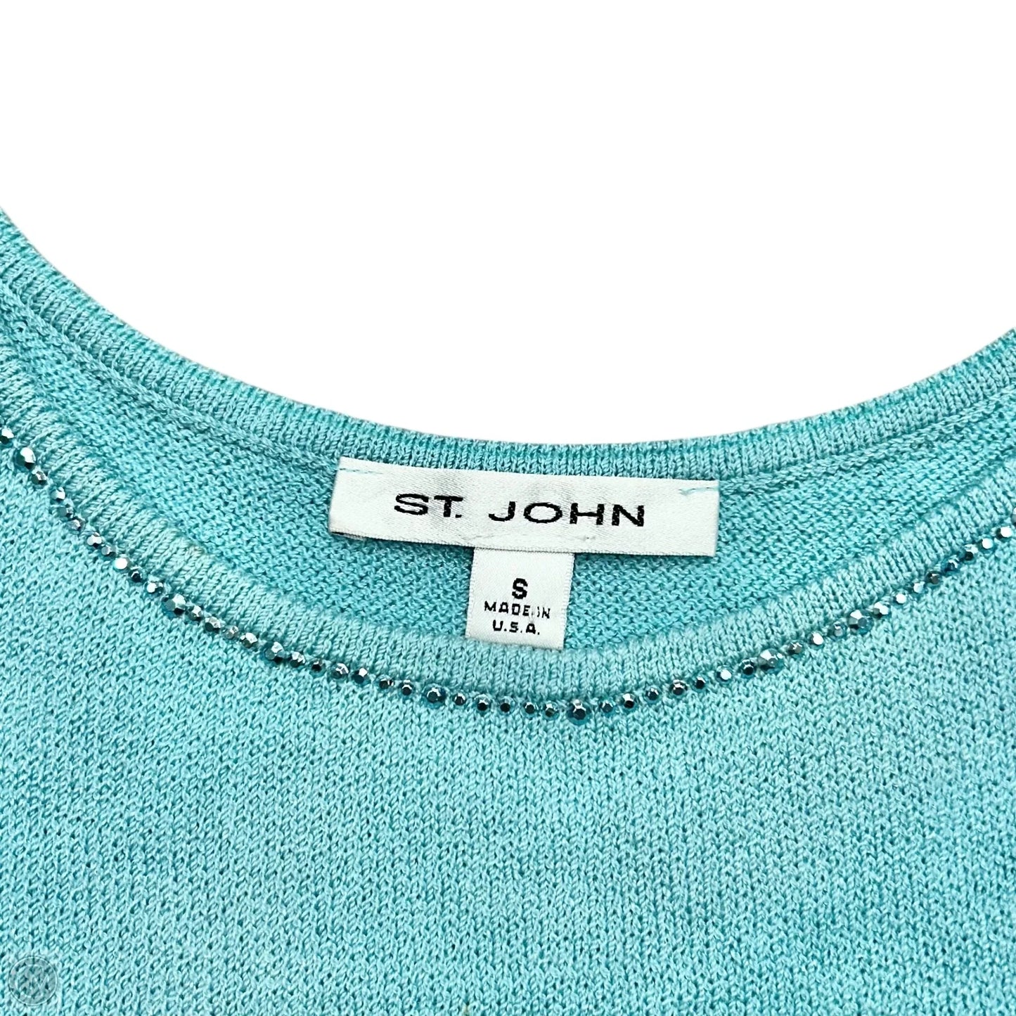 Tank Top By St. John In Blue, Size: S