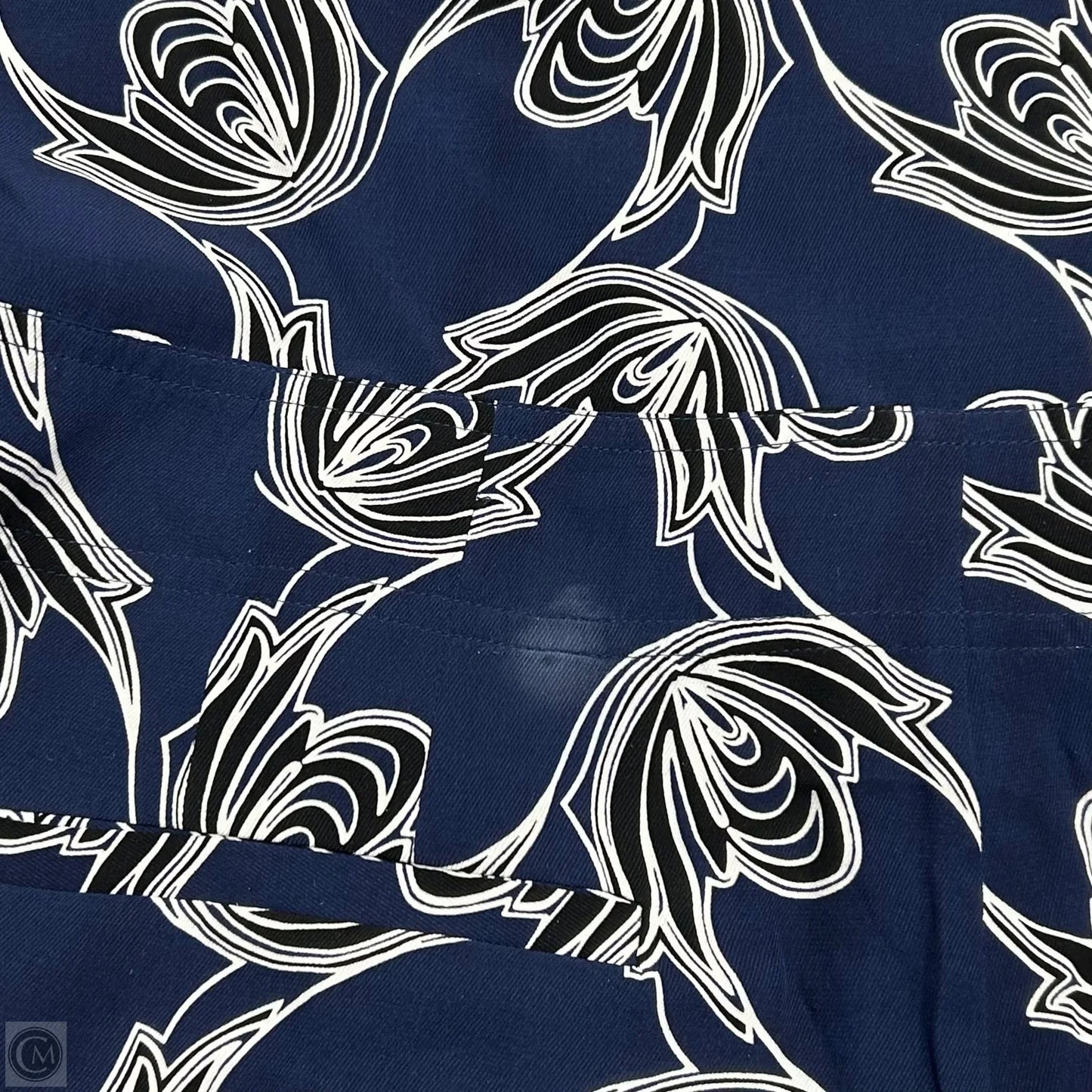 Romper Designer By Derek Lam In Blue & White, Size: M