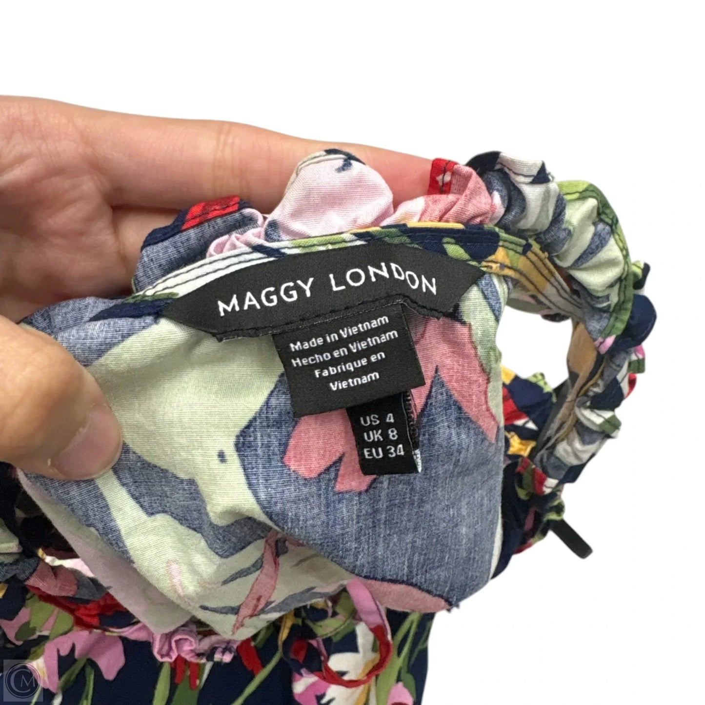 Dress Casual Midi By Maggy London In Floral Print, Size: S