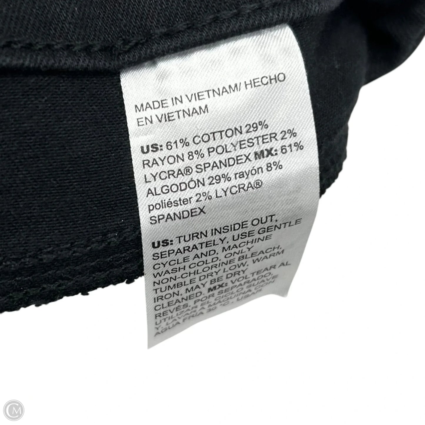 Jeans Wide Leg By Chicos In Black Denim, Size: 10