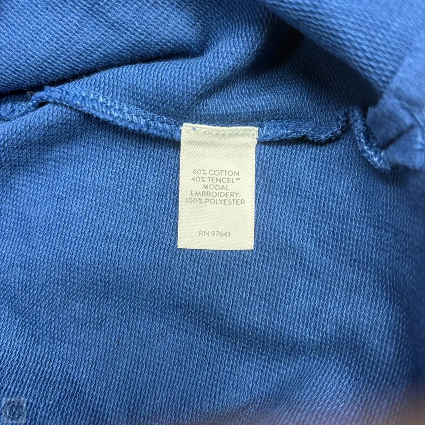 Sweatshirt Hoodie By J. Jill In Blue & White, Size: 2x