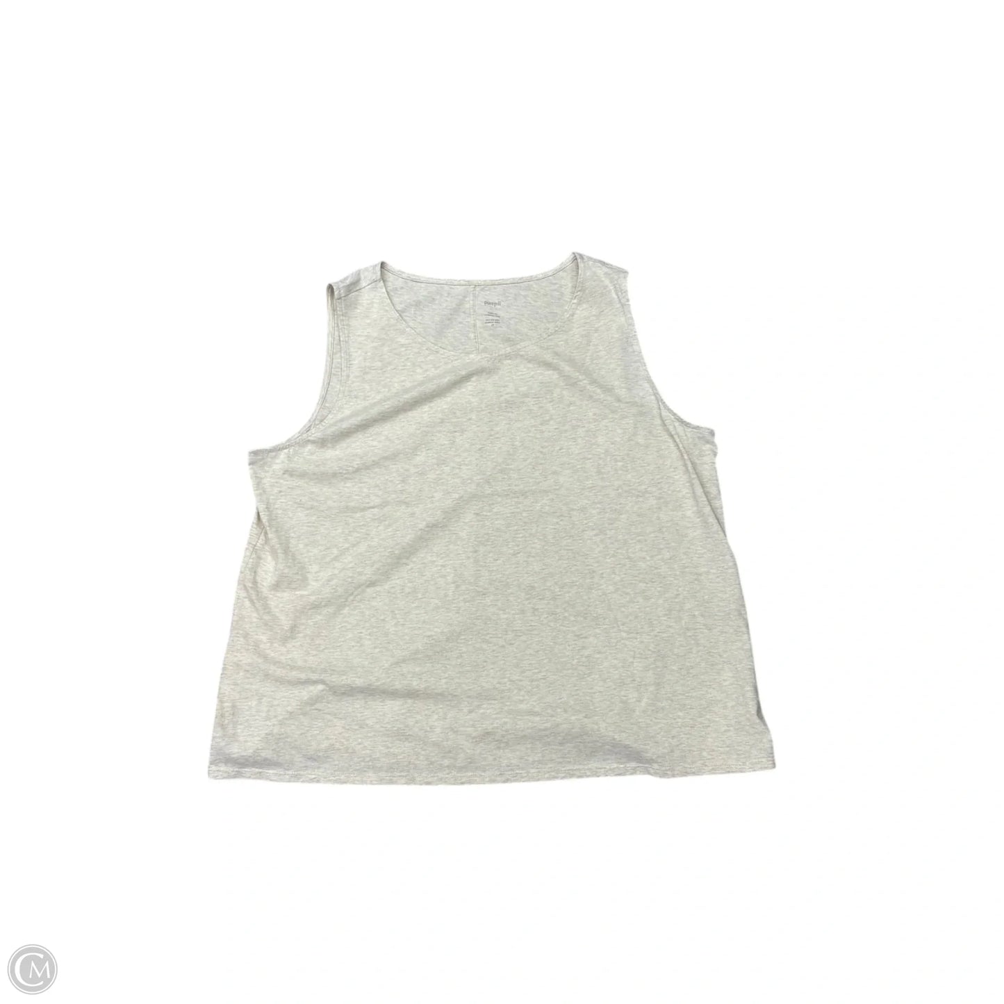 Tank Top By Pure Jill In Cream, Size: 2x
