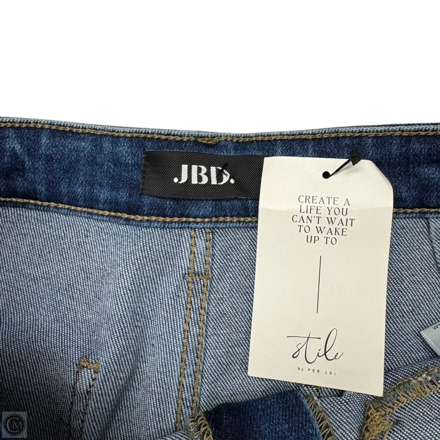 Jeans Wide Leg By Just Black In Blue Denim, Size: 10
