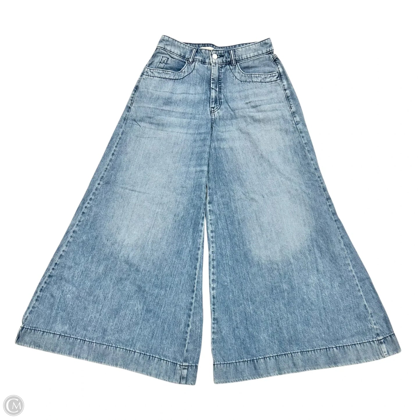 Jeans Flared By Pilcro In Blue Denim, Size: 6