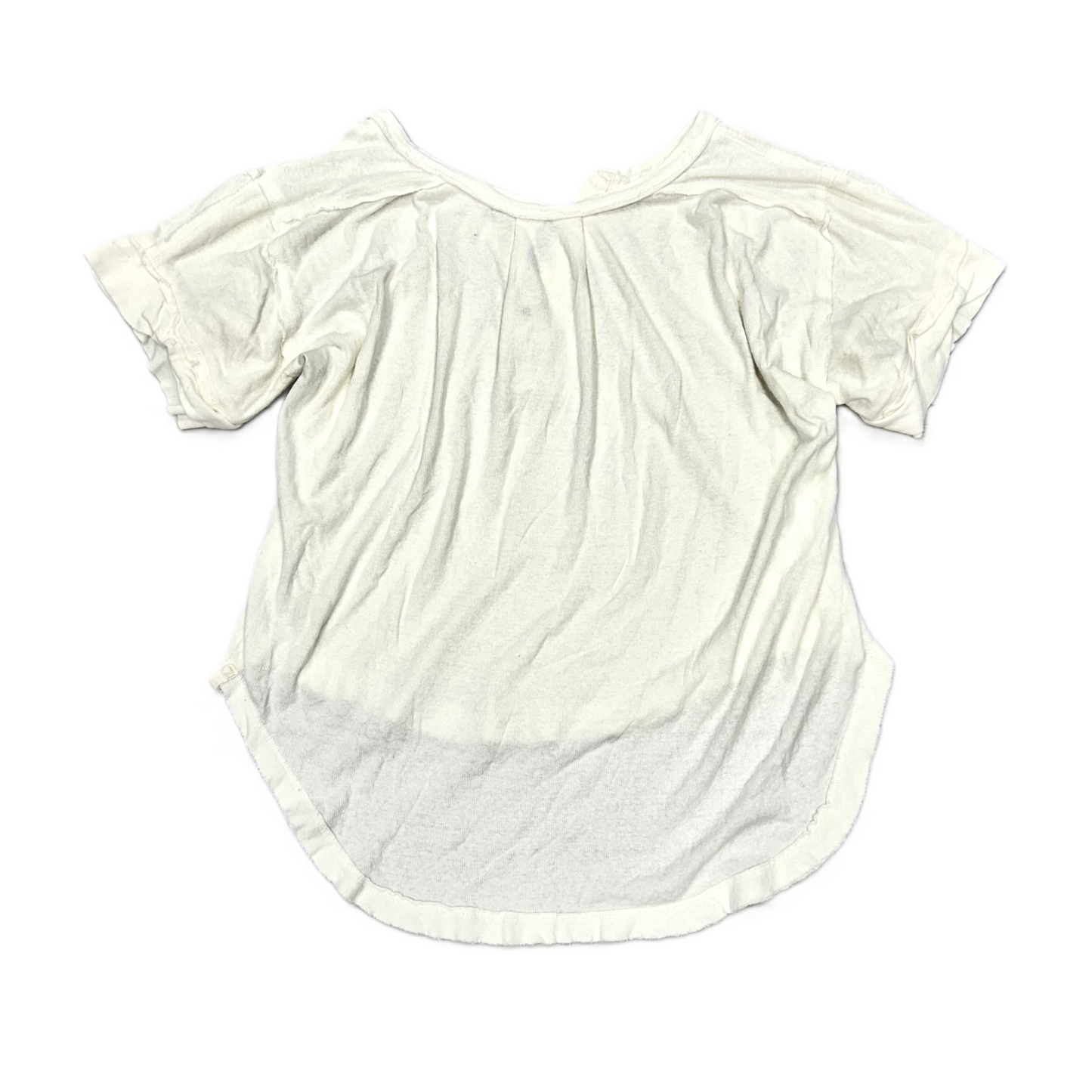 White Top Short Sleeve By Free People, Size: M