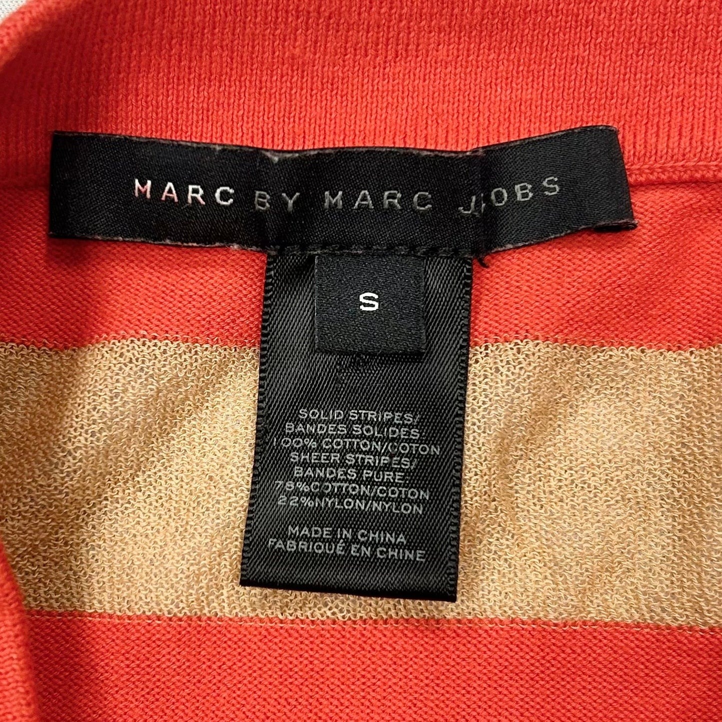 Tan & Orange Top Long Sleeve By Marc By Marc Jacobs, Size: S