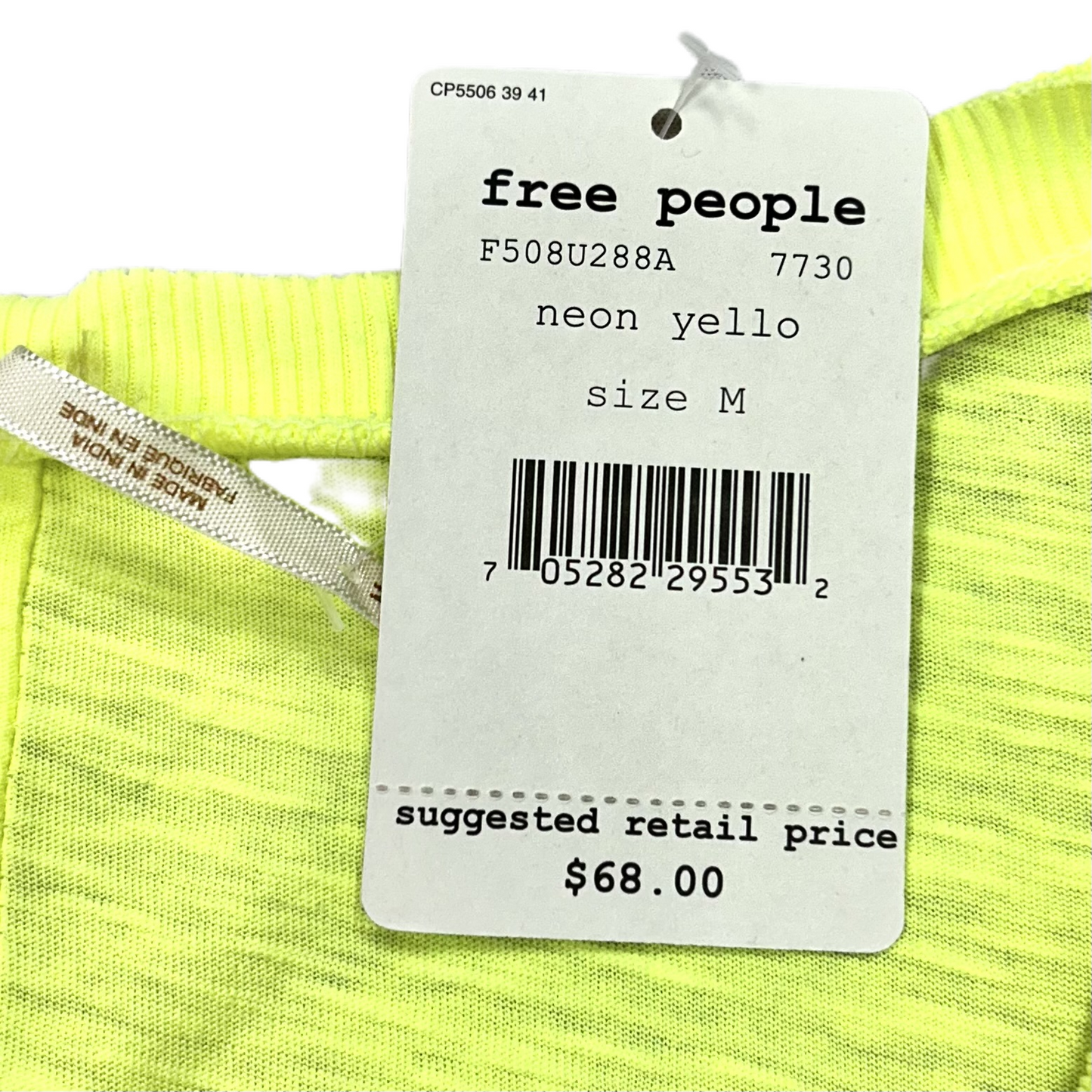 Top Long Sleeve By Free People In Neon, Size: M