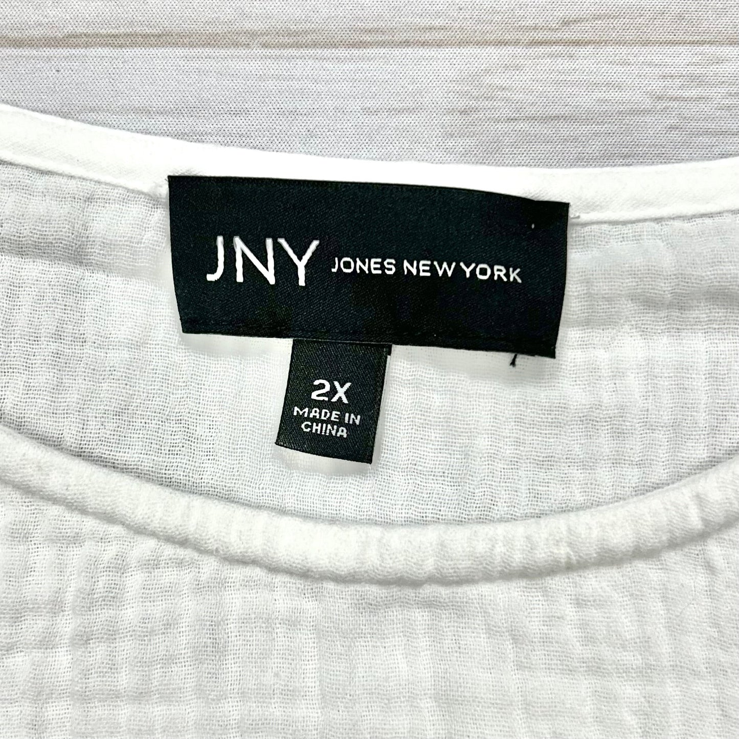 Top 3/4 Sleeve By Jones New York  Size: 2x