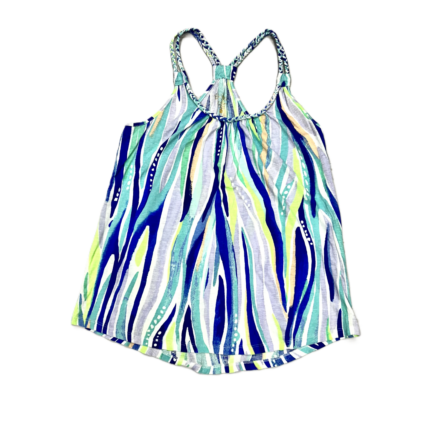 Blue & Green Top Sleeveless Designer By Lilly Pulitzer, Size: Xs