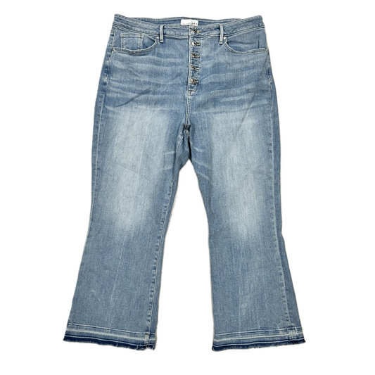 Blue Denim Jeans Boot Cut By Loft, Size: 18