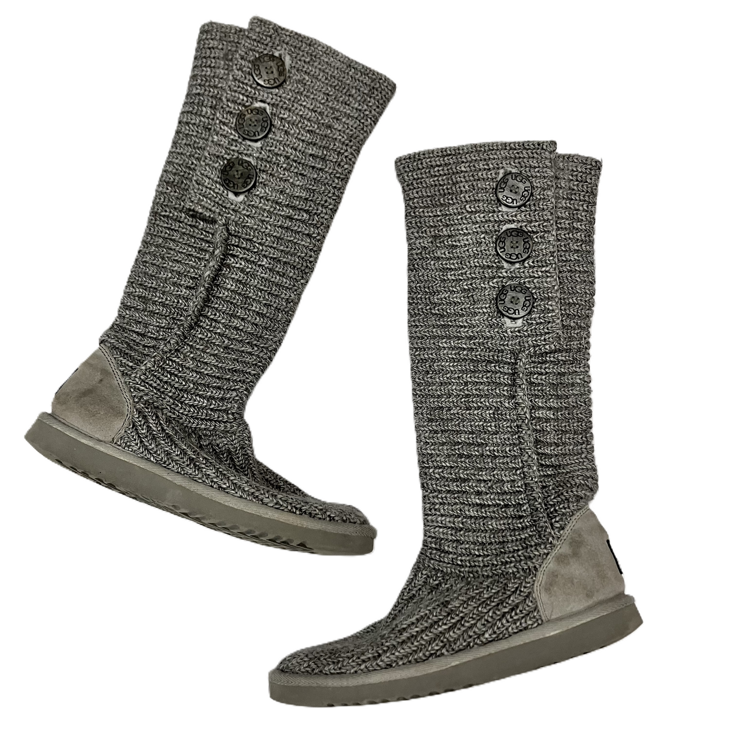 Boots Designer By Ugg In Grey, Size: 8