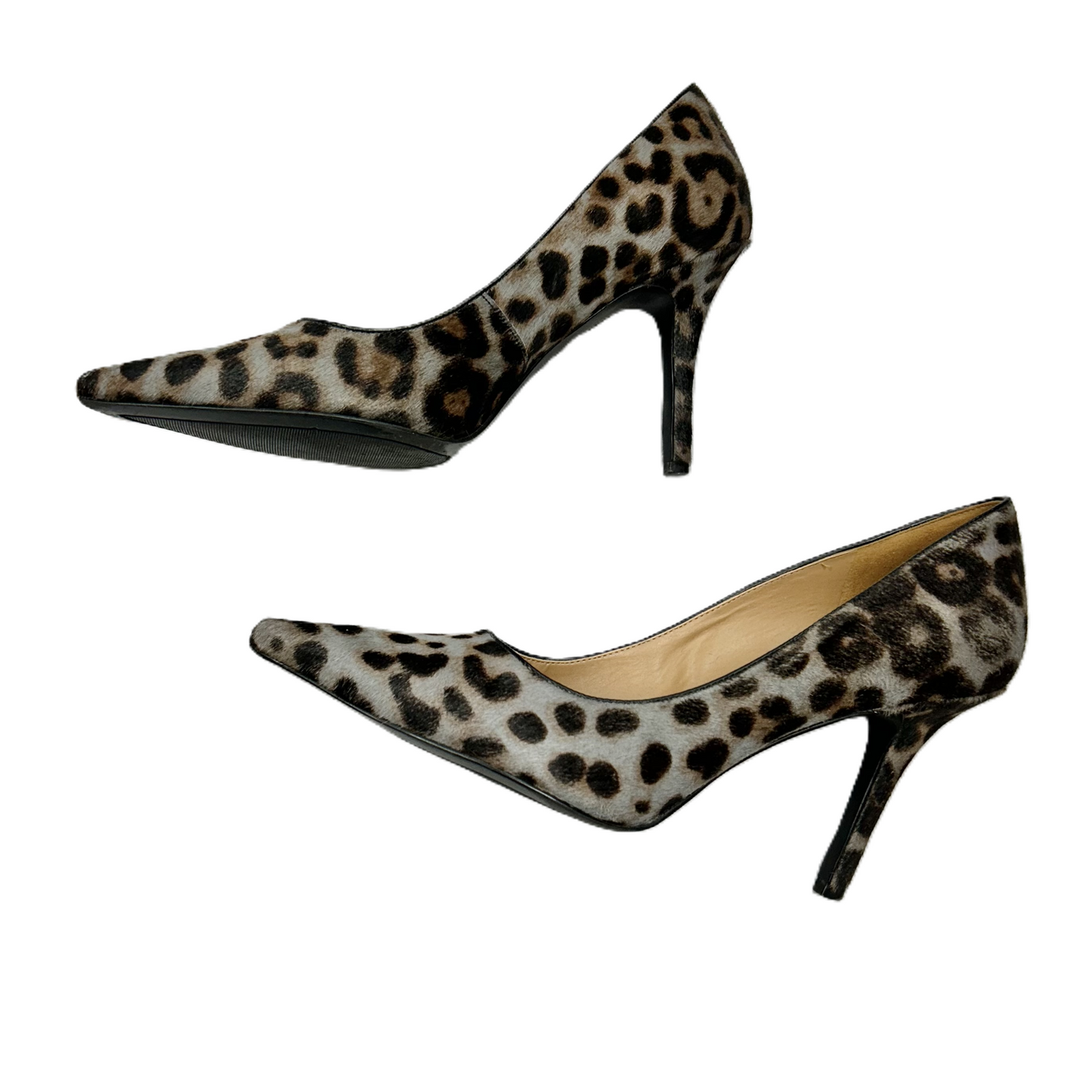 Leopard Print Shoes Heels Stiletto By Nine West, Size: 11