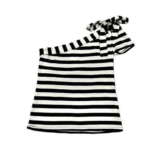 Black & White Top Short Sleeve By Maeve, Size: S