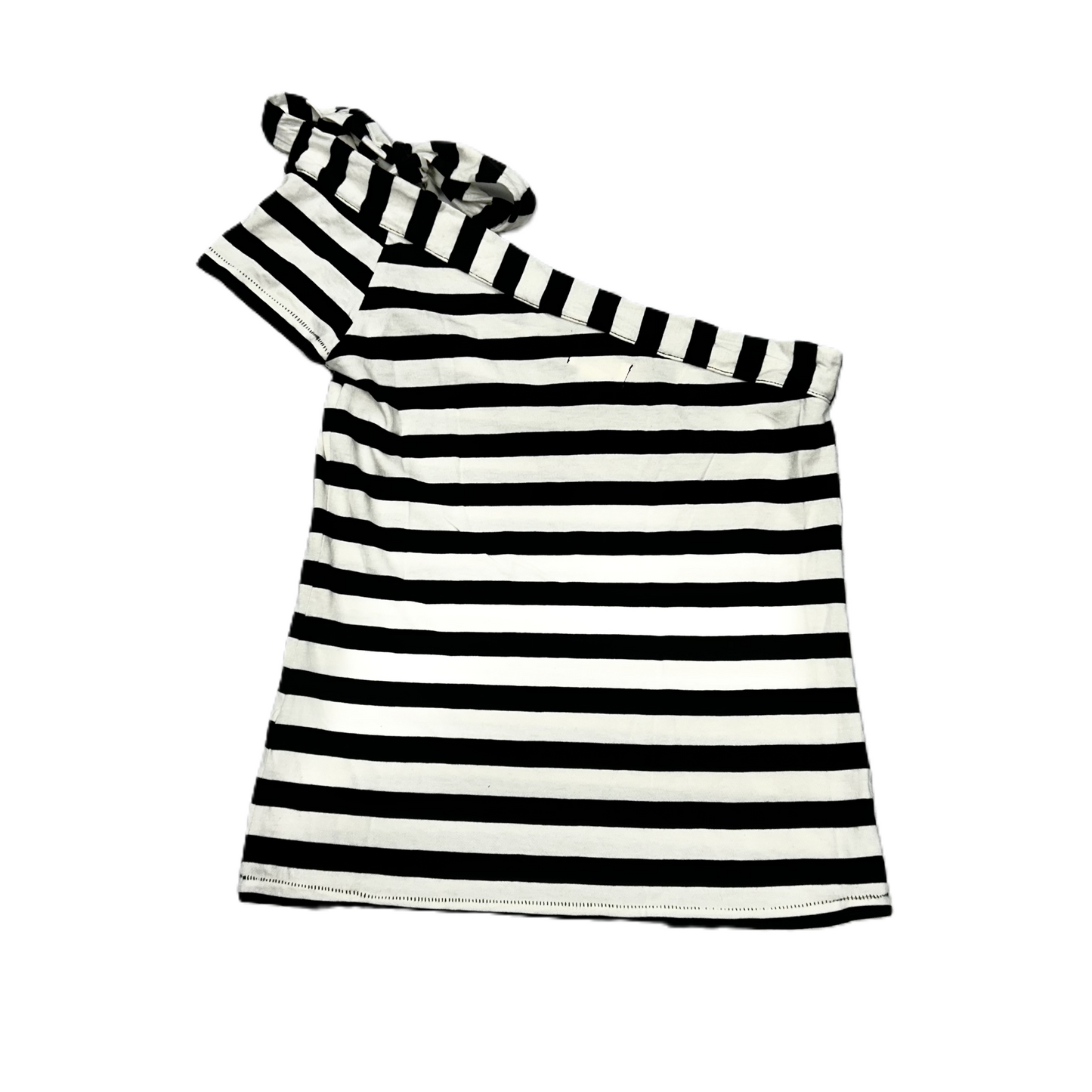 Black & White Top Short Sleeve By Maeve, Size: S