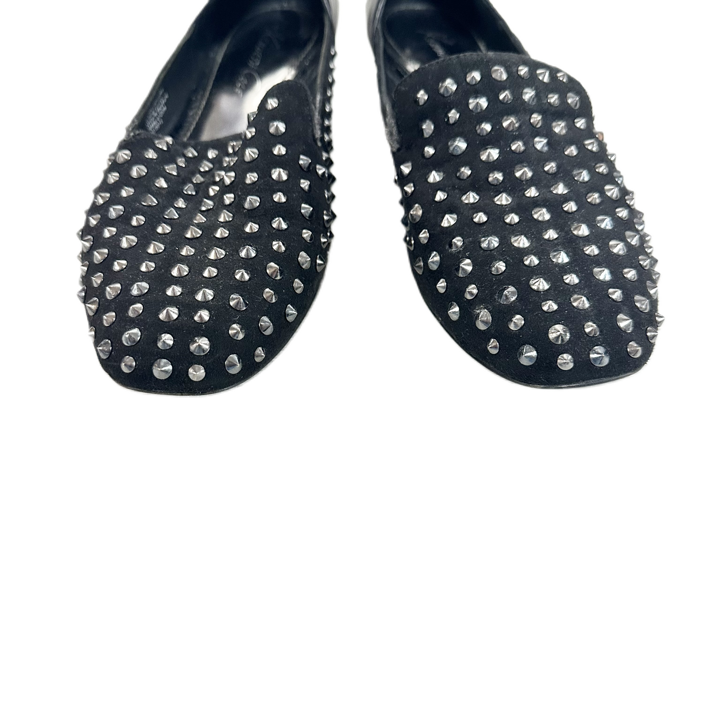 Black & Silver Shoes Flats By Kenneth Cole, Size: 8