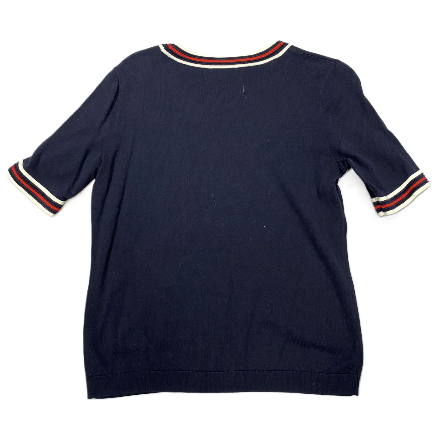 Top Short Sleeve By Talbots In Navy, Size: S