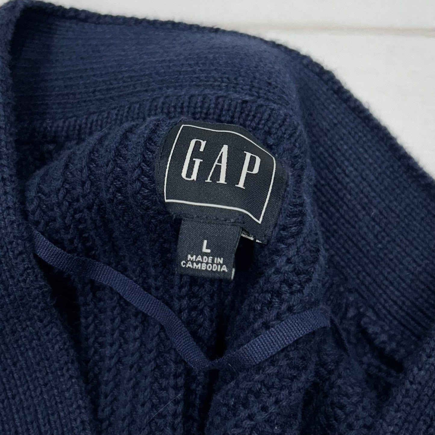 Sweater By Gap In Blue & Pink, Size: L