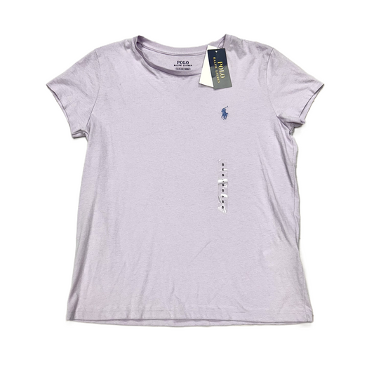 Top Short Sleeve Designer By Polo Ralph Lauren In Purple, Size: S