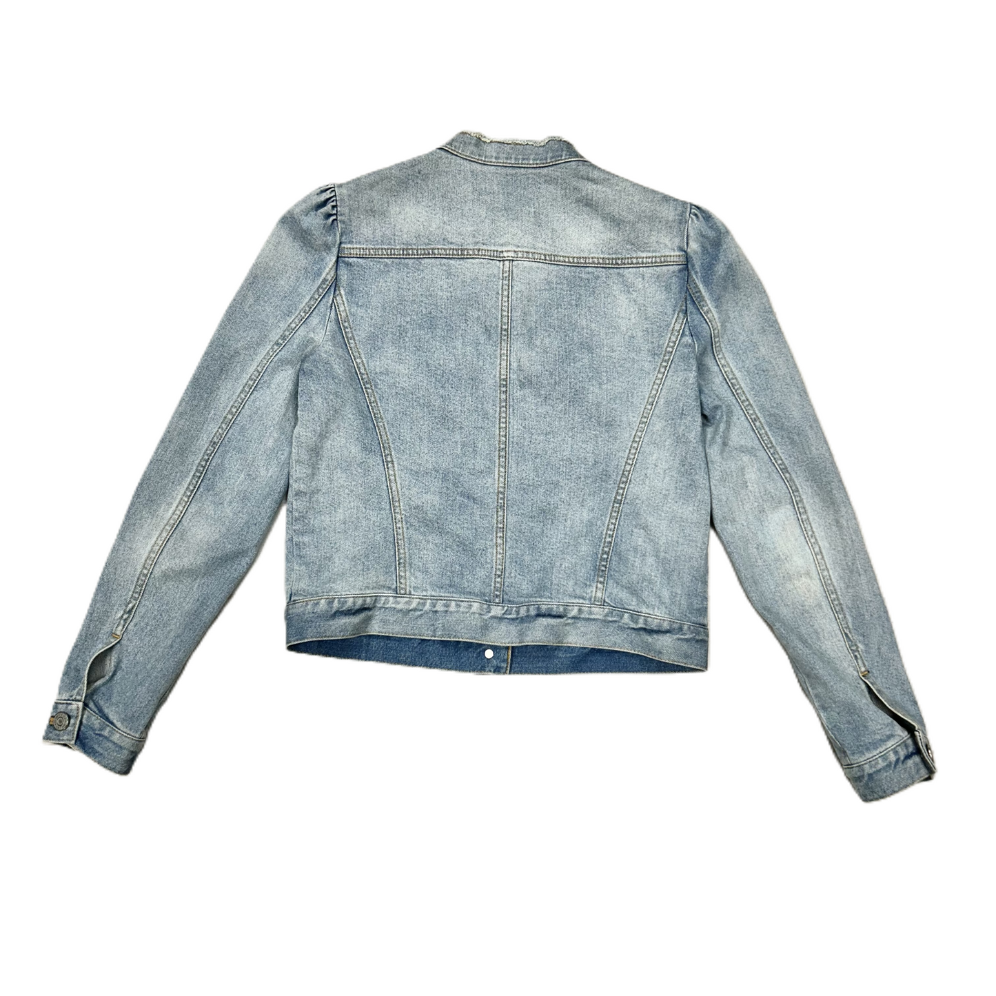 Jacket Denim By Rebecca Taylor In Blue Denim, Size: S